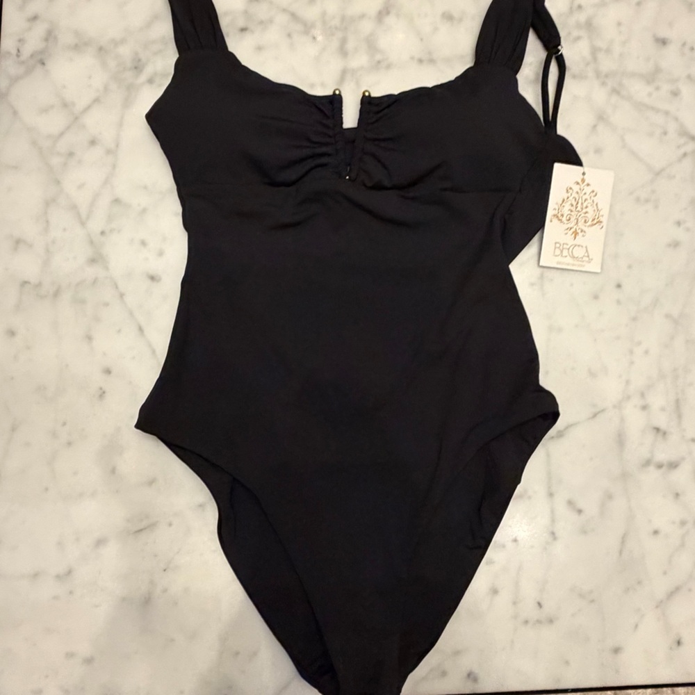 Becca Viviana Color Code V-Wire One-Piece Swimsuit - NWT - Picture 7 of 7